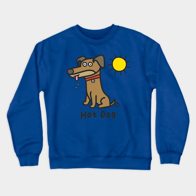 hot dog Crewneck Sweatshirt by toddgoldmanart